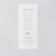 Luxury Floral Monogram Wedding Programs Cotton Signature