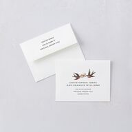 Til Death Tattoos Thank You Cards Linen Signature