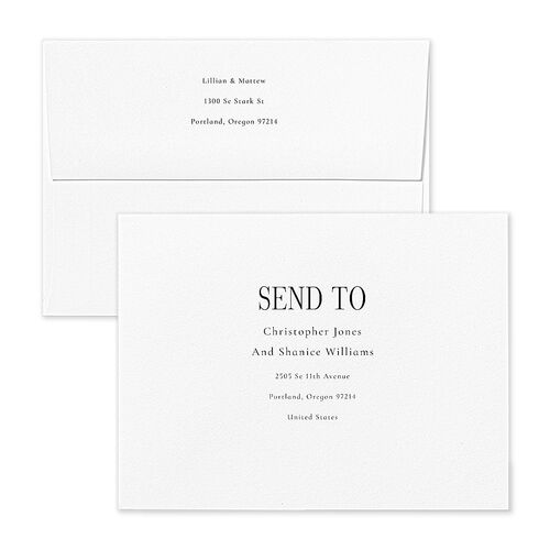 Classically Editorial Save the Date Magnet Envelopes Linen Terracotta Return Address Signature Standard