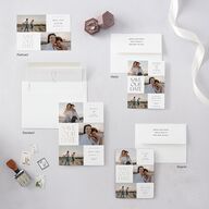 Windows Save the Date Petite Cards Pure White Signature smooth Blank No Standard