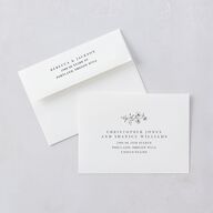 Elegant Minimal Save The Date Cards Champagne Signature smooth Blank No Standard