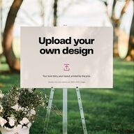 Upload Your Own Design Landscape 24"x36" Seating Chart Pure White Standard Indoor Foam Core L Seating