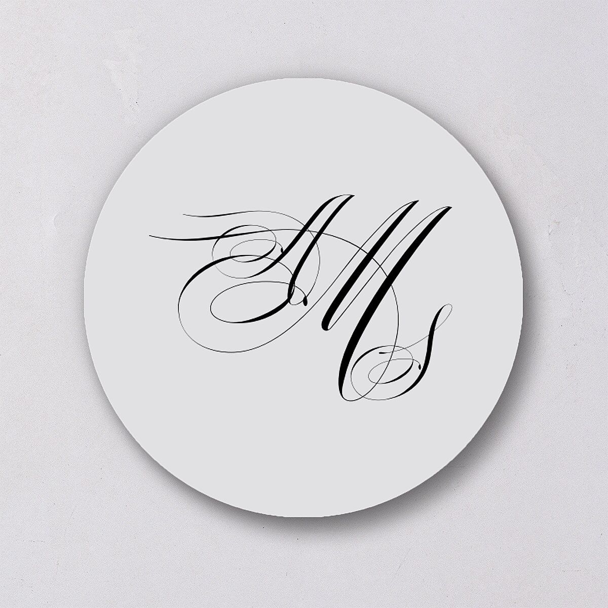 Classic Black Tie Wedding Stickers Pure White Sticker