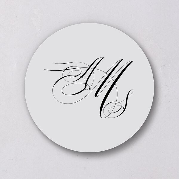 Classic Black Tie Wedding Stickers Pure White Sticker