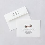 Til Death Tattoos Wedding Invitations Linen Signature Blank No Standard