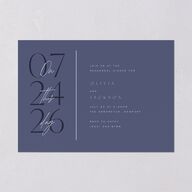 On This Day Rehearsal Dinner Invitations Midnight Navy Signature Blank