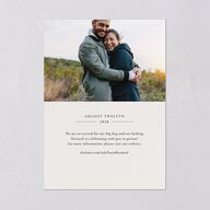 Dried Blooms Save the Date Cards Gold Copper Signature smooth Blank No Standard