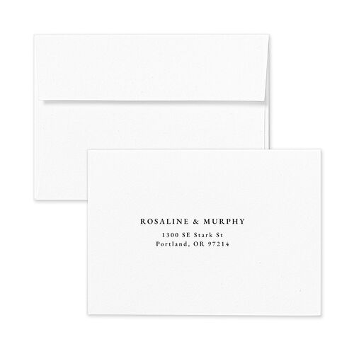 Exquisite Garden Wedding Response Card Standard Envelopes Terracotta Standard Blossom Return Address Signature
