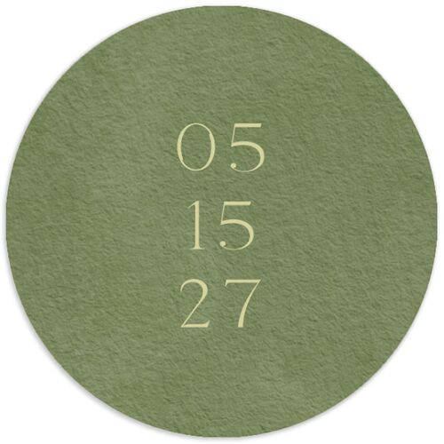 Elegant Italy Wedding Stickers Thyme Circle