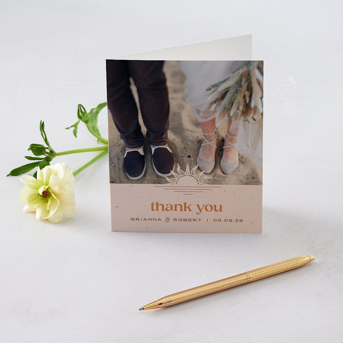Beach Party Thank You Cards Pink Cotton