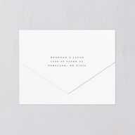 Western Valley All-in-One Wedding Invitations Sage Signature Light Both Recipient and Return Addresses No