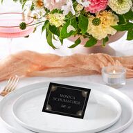 Written In The Stars Place Cards Gold Midnight Signature