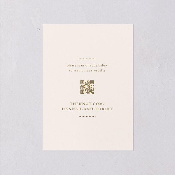 Antique Scallop Frame Wedding Response Cards Linen Signature Standard