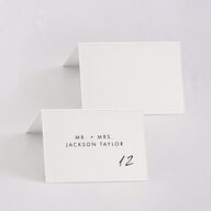 Simply Script Place Cards Pure White Signature