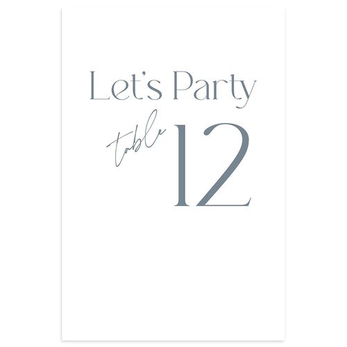 Happy Tears Table Numbers Ocean Signature
