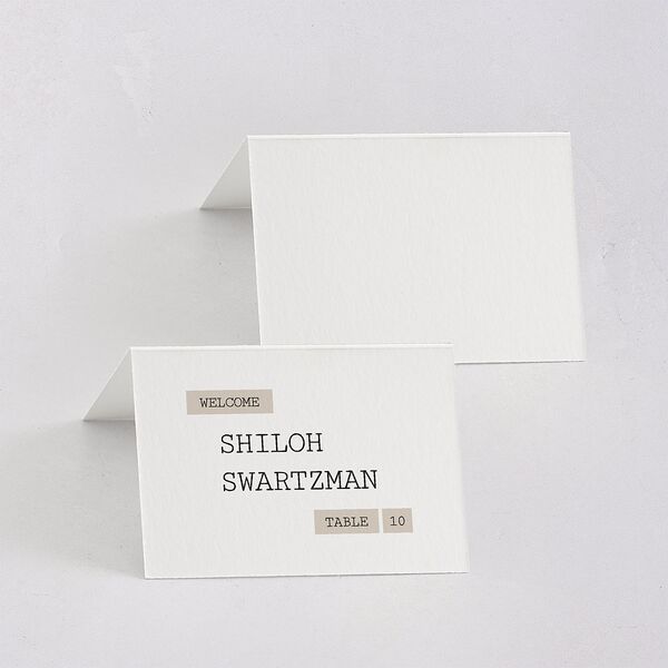 Editorial Label Maker Place Cards Linen Signature
