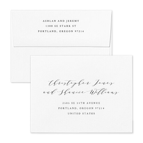Simply Elegant Save the Date Magnet Envelopes Terracotta Champagne Return Address Signature Standard