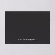 Simply Classic Save The Date Cards Charcoal Signature smooth Blank No Standard