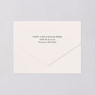 Forever Arch All-in-One Wedding Invitations Moss Signature Light Both Recipient and Return Addresses No