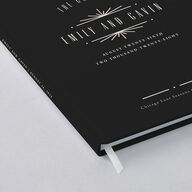 Vintage Deco Wedding Guest Book Charcoal