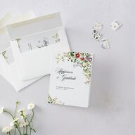 Opulent Garden Foil Thank You Cards Gold Pure White