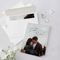 Signatures Wedding Invitations Off-White Signature Blank Standard No