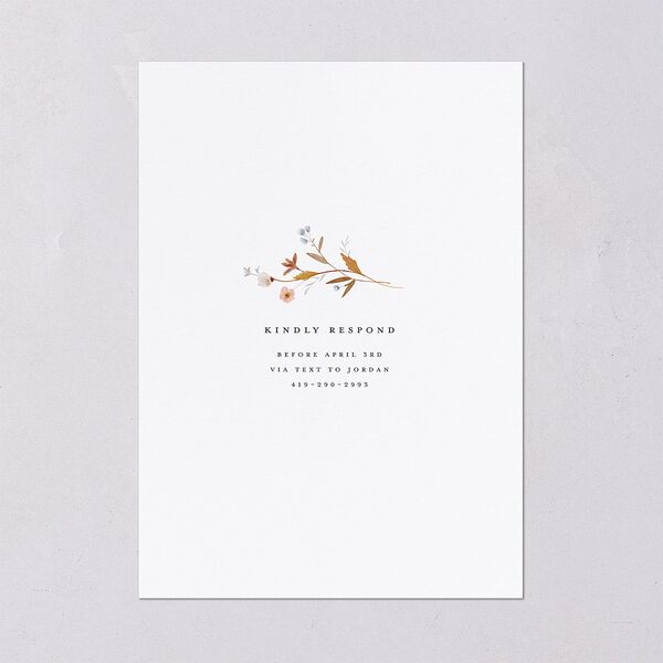 Dainty Wildflower Engagement Party Invitations Sunflower Signature Blank Standard