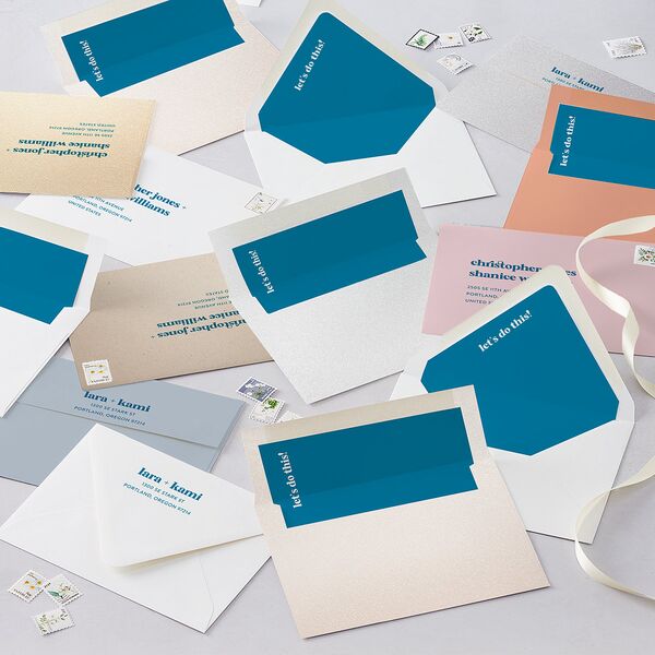 Vibrant Bold Wedding Invitations Cruise Signature Blank No Standard