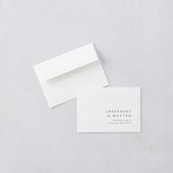 Double Frame Wedding Response Cards Gold Pure White Signature Standard