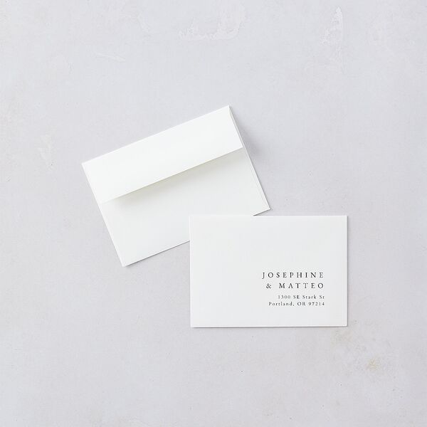 Double Frame Wedding Response Cards Gold Pure White Signature Standard