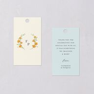 Scenic San Francisco Favor Gift Tags Pale Blue Signature