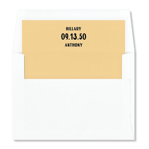 Retro Destination Postcard Inspired Envelope Liners Red Clay Standard