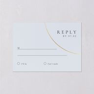 Minimal Rings Wedding Response Cards Gold Navy Signature Standard