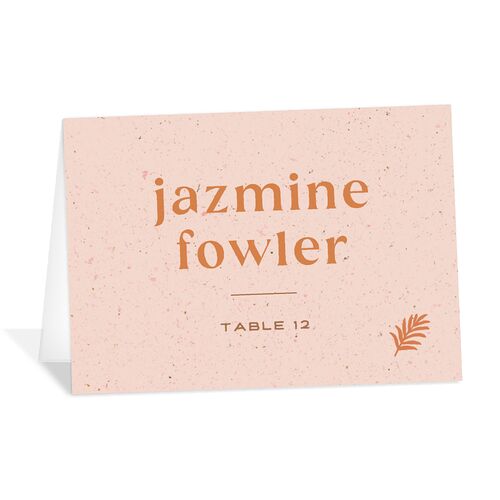 Beach Party Place Cards Pink Cotton Signature