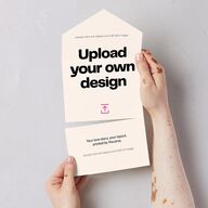 Upload Your Own Design Portrait Photo All-in-One Wedding Invitations Pure White Signature Light Both Recipient and Return Addresses No