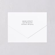 Rustic Branch Frame All-in-One Wedding Invitations Navy Signature Light Both Recipient and Return Addresses No