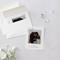 Signatures Save the Date Petite Cards Off-White Signature smooth Blank No Standard