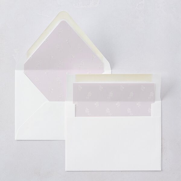 Elegant Farmhouse Lavender Euro Envelope Liners Ivory Luxe