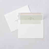 Elegant Heart Wedding Invitations Thyme Signature Blank No Standard