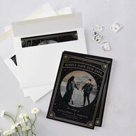 Written In The Stars Save The Date Cards Gold Midnight Signature smooth Blank No Standard