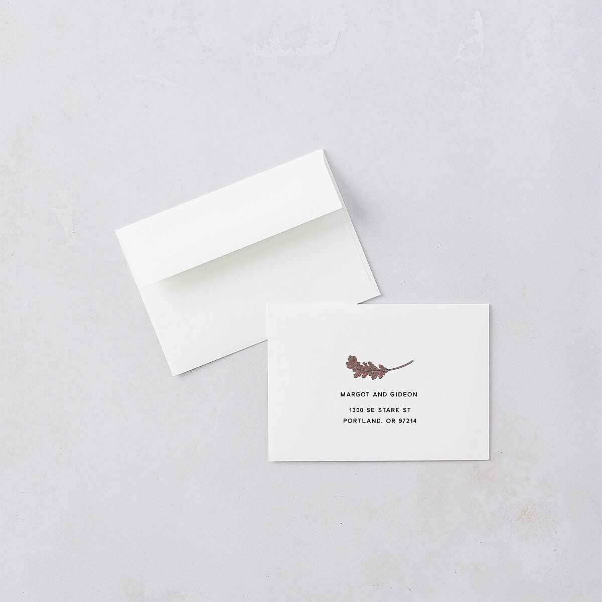 Climbing Leaves Wedding Response Cards Copper Signature Standard