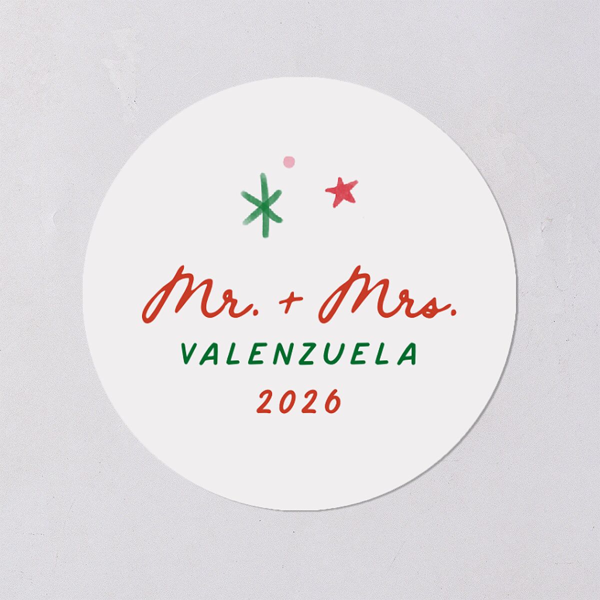 Whimsical Painted Holiday Border Holiday Stickers Scarlet Circle
