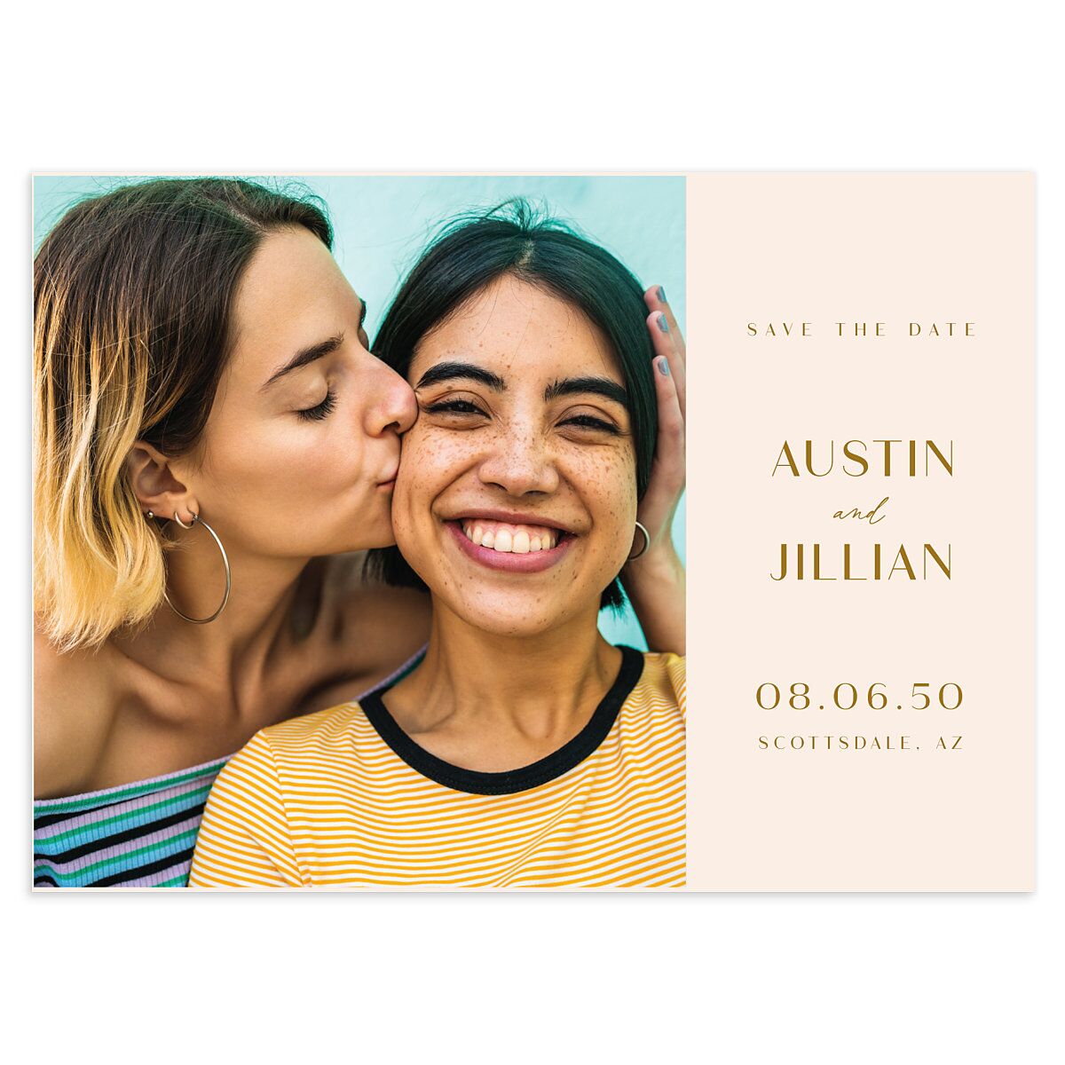 Modern Romantic Save The Date Cards