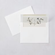Curved Garland Wedding Invitations Champagne Signature Blank No Standard