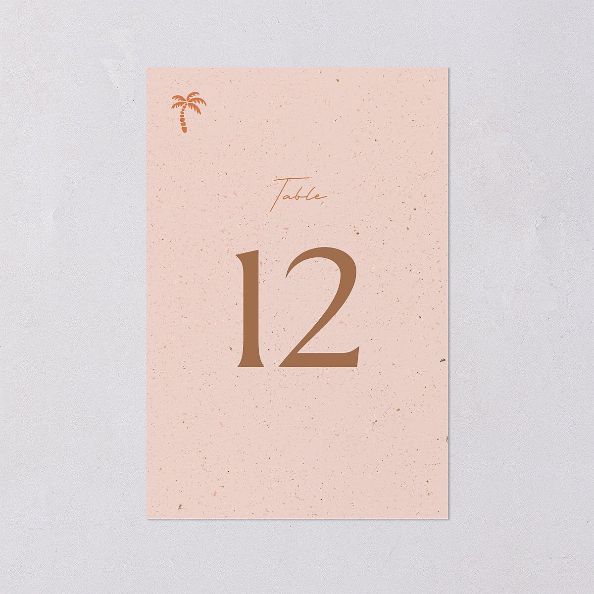 Beach Party Table Numbers Pink Cotton Signature