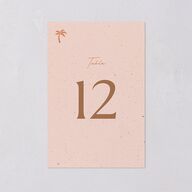 Beach Party Table Numbers Pink Cotton Signature