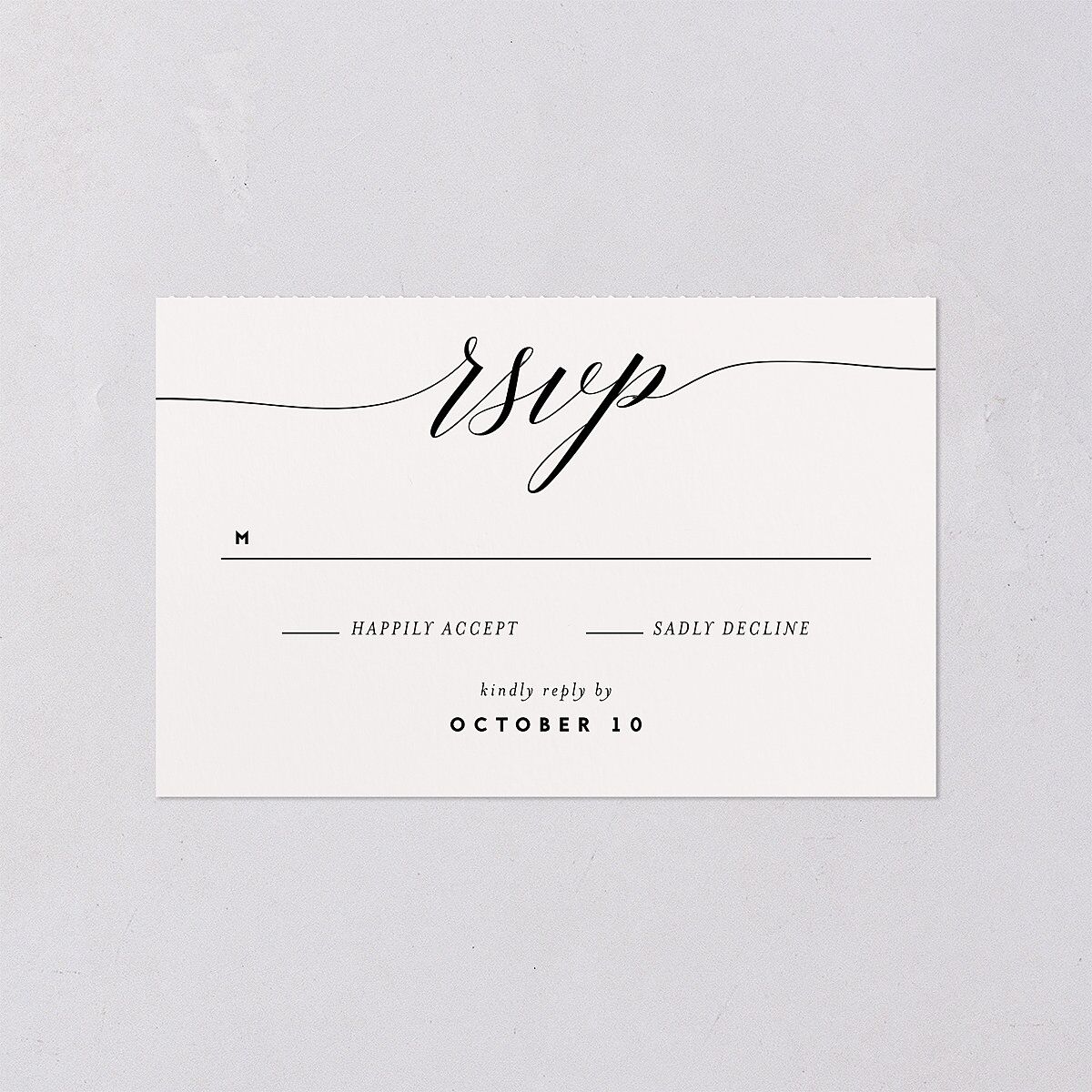 We Do All-in-One Wedding Invitations Midnight Signature Light Both Recipient and Return Addresses No