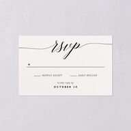 We Do All-in-One Wedding Invitations Midnight Signature Light Both Recipient and Return Addresses No