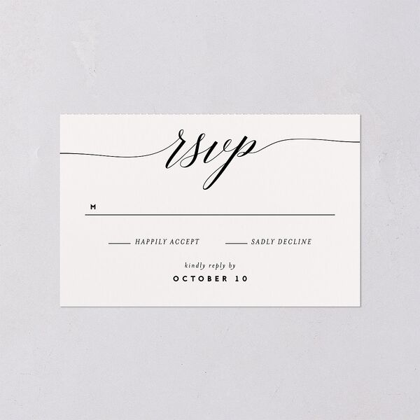 We Do All-in-One Wedding Invitations Midnight Signature Light Both Recipient and Return Addresses No