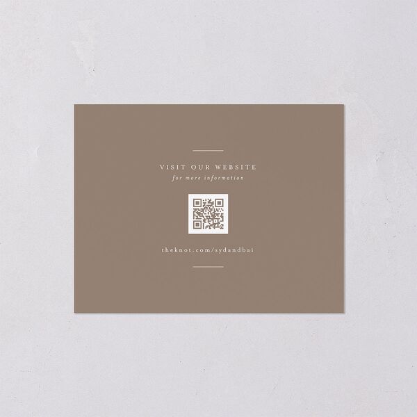 Side Panel Save the Date Petite Cards Fawn Signature smooth Blank No Standard